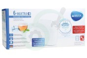 Universeel 1023128  Waterfilter Filterpatroon 6-pack geschikt voor o.a. Brita Maxtra+