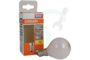 Osram  4058075436626 LED Retrofit Classic P25 E14 2,5W Mat geschikt voor o.a. 2,5W, 2700K, 250lm