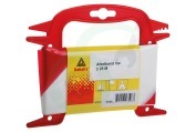 Deltafix  3596 Afzetband 25m rood/wit geschikt voor o.a. L 25mtr rood/wit