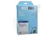 Easyfiks 9002560598 Stofzuiger Stofzuigerzak S-BAG Micro Fleece 8 stuks Nw Stijl geschikt voor o.a. Oxygen Smartvac E201B