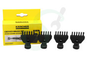 Karcher  28633240 2.863-324.0 Voegborstelset, 4 stuks geschikt voor o.a. SC 1, SC 2, SC 3