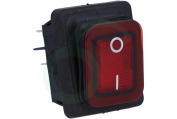 Numatic 904042  Schakelaar Aan/Uit, rood met led geschikt voor o.a. TT4045G