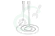 Musthavz  MHBRCABUSBCW Musthavz USB-C to USB-C Braided Cable 1.0 meter 100W geschikt voor o.a. USB Type C + Type C