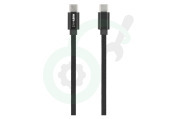 Musthavz  MHCABMSCUSBCBLK Musthavz Magnetic Wire Stylecolor USB-C Cable, zwart geschikt voor o.a. USB Type C + Type C