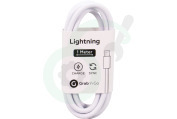 Universeel GNG107  USB Kabel geschikt voor Apple Apple 8-pin Lightning connector, 100cm, Wit geschikt voor o.a. Apple 8-pin Lightning connector