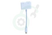 Spez SM2812  Verloopkabel Lightning male naar HDMI female geschikt voor o.a. Apple Lightning
