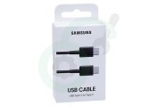 Samsung  SAM-10314-PK EP-DA705BBEGWW USB-C naar USB-C Kabel, 1 Meter, Zwart geschikt voor o.a. Zwart