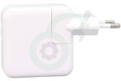 Apple  AP-MNWP3 MNWP3ZM/A Apple 35W Dual USB-C Power Adapter geschikt voor o.a. iPhone, iPad, Apple Watch, Air Pods, MacBook Air