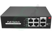 MEKO 8218-MK PoE  Switch 4 poorten geschikt voor o.a. POE (power over ethernet)