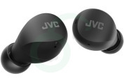 JVC Hoofdtelefoon HAA6TBU HA-A6T Gumy Mini True Wireless Oordopjes, Zwart geschikt voor o.a. IPX4 Water bestendig