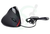 ACT  AC5010 Verticale ergonomische muis geschikt voor o.a. Zwart, 1000 dpi
