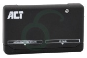 ACT AC6025 64-in-1  Kaartlezer USB 2.0 geschikt voor o.a. USB 2.0  zwart