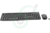 Logitech  LOGZMK295U 920-009800 MK295 Silent Keyboard + Muis US Layout geschikt voor o.a. Zwart, US Layout