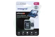 Integral  INMSDX128G-100/90V30 UltimaPro High Speed Micro SDXC Class 10 128GB geschikt voor o.a. Micro SDHC card 128GB