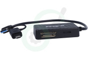 Integral  INCRMULTI3.2ACR USB 3.2 GEN1 kaartlezer USB-A / USB-C SD MSD CF MS geschikt voor o.a. Micro SD, SD, Memory Stick, Compact Flash