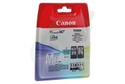 Canon CANBPG510P PG 510 + CL 511 Canon printer Inktcartridge PG 510 CL 511 Multipack Black Color geschikt voor o.a. Pixma iP2700,Pixma iP2702