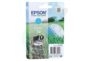 Epson Epson printer EPST346240 C13T34624010 Epson T3462 Cyan geschikt voor o.a. Epson Workforce Pro WF-Serie 3720, 3720 DWF, 3725