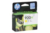 HP Hewlett-Packard CD974AE HP 920 XL Yellow HP printer Inktcartridge No. 920 XL Yellow geschikt voor o.a. Officejet 6000, 6500