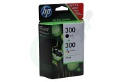 HP Hewlett-Packard CN637EE HP 300 Combi Black + Color  Inktcartridge No. 300 Black + Color geschikt voor o.a. Deskjet D1660, D2560, D2660