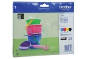 Brother BROI221V LC-221  Inktcartridge LC221 Multipack geschikt voor o.a. DCP-J562DW, MFC-J480DW, MFC-J680DW, MFC-J880DW