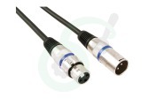 Universeel  PAC121 Microfoon kabel XLR male/female 3 meter geschikt voor o.a. Microfoon