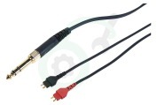 Sennheiser  508688 081435 Sennheiser 3m kabel 3.5mm jack met adapter naar 6.35mm geschikt voor o.a. HD 265 Linear, HD 265 Linear II, HD 414 Classic