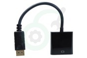 Easyfiks  Displayport naar HDMI Adapterkabel 20cm geschikt voor o.a. 0.2 Meter, zwart