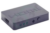 Cablexpert DSW-HDMI-34 3-Poorts HDMI  Switch met Afstandsbediening geschikt voor o.a. 3 apparaten op 1 HDMI ingang