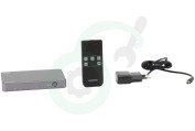 Marmitek  25008457 Connect 740 HDMI Switch 8K geschikt voor o.a. 8K 60Hz - 4K 120Hz - HDMI 2.1 - 4 in / 1 uit