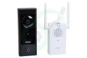 Imou DB60/DS21-PEUR-imou DB60 kit met DS21 5 Megapixel Video  Deurbel op accu geschikt voor o.a. Nachtzicht, PIR-detectie, WiFi 2,4/5Ghz