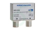 Hirschmann 695020466 DPO2104  Coax Splitter IEC Female ingang, 2x Male uitgang, nummer 11 geschikt voor o.a. SHOP DPO 2104, 1218 MHz, Docsis 3.1