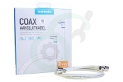 Technetix 11201510 Coax  Aansluitkabel 1,5 meter geschikt voor o.a. 4K Ultra HD