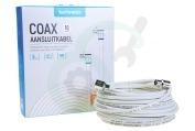 Technetix 11201550 11201510 Coax  Aansluitkabel 10 meter geschikt voor o.a. 4K Ultra HD
