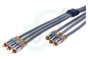 695020348 Tulp Kabel Component Kabel, 3x Tulp RCA Male - 3x Tulp RCA Male