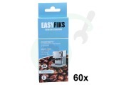 Easyfiks  Reinigingstabletten 10st x 60 geschikt voor o.a. Koffiezetters, waterkokers