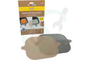 NoStik  1 FFF 699 Square Air Fryer Liner, 2 stuks geschikt voor o.a. Bak- & Beschermfolie, 2 stuks
