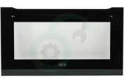AEG Oven-Magnetron 140063857019 Deurglas Buitenkant geschikt voor o.a. KME761000B, KMK765080B