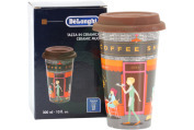 DeLonghi 5513284501 DLSC066  Thermosbeker Keramische beker met dubbele wand geschikt voor o.a. Coffee Shop, 300 ml