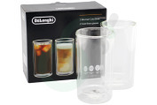 DeLonghi Koffie apparaat AS00004179 DLSC325 Dubbelwandige Glazen Cold Brew geschikt voor o.a. 300ml