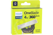 PHIQP44050 QP440/50 Scheerblad OneBlade 360, 4 Pak