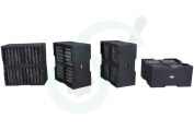 Bauknecht C00644853 Afzuiger Filter Koolstoffilter, 4 stuks geschikt voor o.a. WVH92K, PVH92BKF