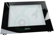 Samsung DG9400436D DG94-00436B Magnetron Glasplaat Deurglas buitenkant oven geschikt voor o.a. NV70K2340RG/WT