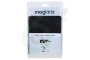Magimix Friteuse 3200975 17027 Friteuse Filters, set van 2 stuks geschikt voor o.a. 350F, 500F, 11606, 11596