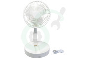 Trebs Airwasher A004700 99380 Draagbare Flex Ventilator geschikt voor o.a. Verstelbaar van 35 tot 100cm