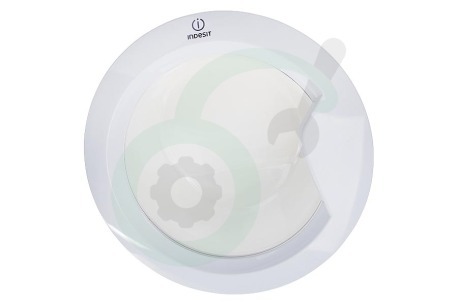 Whirlpool Wasmachine 508249, C00508249 306743, C00306743 Vuldeur Compleet wit, schuin glas