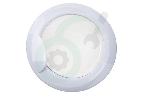 Whirlpool Wasmachine 116557, C00116557 Deur Compleet met glas -wit-