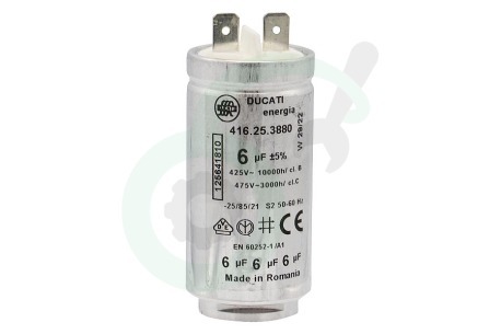 Zanussi-electrolux Wasdroger 1256418102 Condensator 6 uf