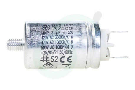 Electrolux Wasdroger 1115927012 Condensator 3uF