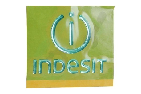 Hotpoint Koelkast 94380, C00094380 Sticker Indesit logo voor deur