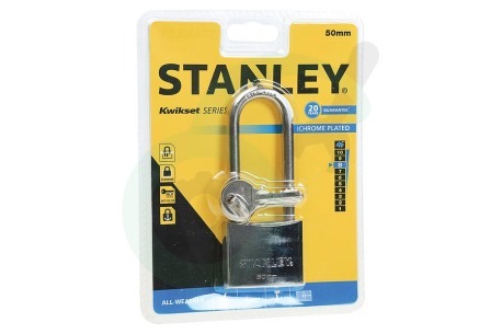 Stanley  S742017 S742-017 Stanley Hangslot Solid Brass Chrome Plated 50mm